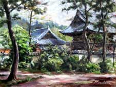藤原 昌晴 「二見住吉神社」 (油彩, F6)